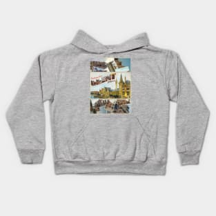 Greetings from Ghent in Belgium Vintage style retro souvenir Kids Hoodie